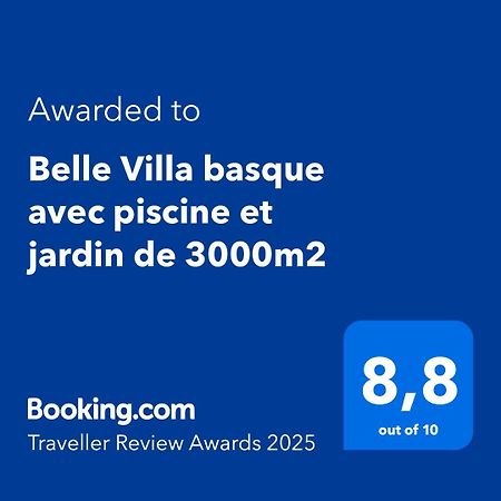 Belle Villa Basque Avec Piscine Et Jardin De 3000M2 생장드루즈 외부 사진